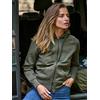 Teejays Felpa donna full zip, cotone egiziano, Personalizzate o neutre