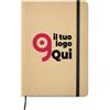 EVERWRITE Notebook A5 FSC in cartone riciclato con elastico, 160p Personalizzate o neutre