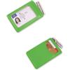 Portacarte Dubai in ecopelle nera con finestra, 7,3x10,8 cm Personalizzate o neutre