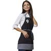 SIGGI HORECA Grembiule Miria Siggi con Pettorina, Poliestere Cotone 195g/m² Personalizzate o neutre