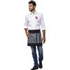 SIGGI HORECA Grembiule Noè Unisex Ristorazione 200g Poliestere Cotone Personalizzate o neutre