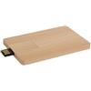 Chiavetta USB 4GB in legno naturale a tessera WoodCard Tech Personalizzate o neutre
