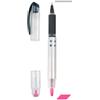 Evidenziatore rosa e roller argento Opaco Duo - Nero e giallo 14,5cm Personalizzate o neutre