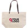 Callisto Borsa mare lino naturale 220g/m2 manici PE 32x49x16 cm Personalizzate o neutre