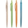 Penna a sfera blu in fibra di grano e ABS eco, 8g, Ø1x14.1cm Personalizzate o neutre