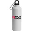 Borraccia ALLUMINIO 500ml colorata con moschettone leggera Personalizzate o neutre