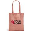 Borsa cotone riciclato naturale manici lunghi Personalizzate o neutre