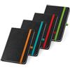 Blocco note rigido PU 160 pagine con elastico e tasca Personalizzate o neutre