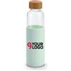 Borraccia vetro 600 ml PureGlass con tappo bambù e rivestimento silico Personalizzate o neutre