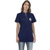 SIGGI DR BLUE Casacca Alix Donna, 96% Cotone a Manica Corta Personalizzate o neutre