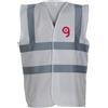 Yoko Gilet alta visibilità fluo con 2 bande riflettenti, poliestere Personalizzate o neutre