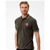 Black Spider Polo tricolore Italy B&C, 100% cotone, manica corta, classic fit Personalizzate o neutre