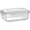 PRAGA Lunchbox vetro 900ml antivuoto, microonde, trasparente Personalizzate o neutre