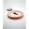 DAKAI Apribottiglie bamboo naturale Ø7,8cm funzione sottobicchiere Personalizzate o neutre