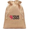 Sacca juta SMALL 14x22cm OEKO-TEX® naturale Personalizzate o neutre