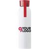 Shaunie Borraccia Alluminio 650ml Argento con tappi colorati Personalizzate o neutre