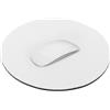 Round Subli Tappetino Mouse Ø20cm Poliestere Silicone Antiscivolo Personalizzate o neutre