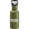 Bottiglia Alluminio 600ml con Cannuccia Estraibile Personalizzate o neutre