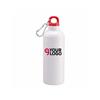 Borraccia Alluminio Bianca 500ml con Tappo Colorato Personalizzate o neutre