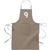 Grembiule lungo cotone riciclato 210g, tasca frontale Personalizzate o neutre