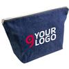 Beauty case denim blu 100% cotone Personalizzate o neutre