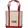 Shopper BIO GreenCotton 100% organico, manici colorati, 50x38x18 Personalizzate o neutre