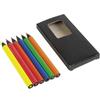 Matite fluo legno Set 6 colori Fluo by scatola cartone Personalizzate o neutre