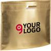 Shopper metallizzata TNT 40x30x10 cm manici corti Personalizzate o neutre