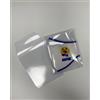 Busta trasparente PVC 12x15h+5cm con pattella e fascetta Personalizzate o neutre