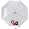 Ombrello trasparente Mahira 8 pannelli, PVC, apertura automatica 94cm Personalizzate o neutre