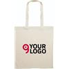 COTTONEL Shopper cotone 180g lunga manici OEKO-TEX® 38x42 cm Personalizzate o neutre