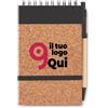 SONORACORK Blocco Note A6 sughero con penna eco, 14x9cm Personalizzate o neutre