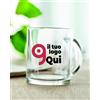 SUBLIMGLOSS Tazza in vetro 300ml per sublimazione Ø8x9.6cm Personalizzate o neutre