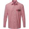 Premier Camicia Uomo Chambray Cotone Slub, Colletto Morbido Blu Personalizzate o neutre