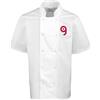 Premier Studded Front Shorts Sleeve Chef's Jacket Personalizzate o neutre