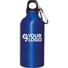Borraccia Alluminio 400 ml con Moschettone Leggera Personalizzate o neutre