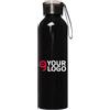 Borraccia in alluminio 650 ml leggera con tappo e cinturino Personalizzate o neutre