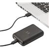 Powerbank wireless Alessandra 5000mAh ABS nero LED doppia USB Personalizzate o neutre