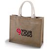 Kimood Borsa mare Linaria in juta naturale e cotone Personalizzate o neutre