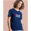 Fruit of the Loom T-shirt uomo scollo a V slim 100% cotone 140g/m2 Personalizzate o neutre