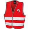 Result Gilet Alta Visibilità Bambino con Strisce 50mm, Poliestere Personalizzate o neutre