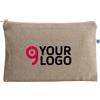 Beauty case cotone riciclato con zip Personalizzate o neutre