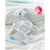 LULLABY Doudou Neonato Cotone 34x37cm | Peluche Morbido Beige Personalizzate o neutre