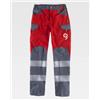 Workteam Pantalone da lavoro grigio con bande riflettenti segmentate Personalizzate o neutre