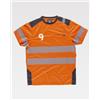 Workteam T-shirt alta visibilità poliestere EN ISO 20471, bande riflettenti Personalizzate o neutre