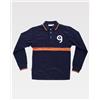 Workteam Polo Cotone Uomo Manica Lunga Banda Bicolore Personalizzate o neutre