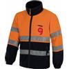 Workteam Pile alta visibilità bicolore, zip lunga, EN20471, 100% poliestere Personalizzate o neutre