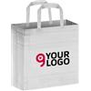 Borsa shopping con soffietto effetto striato Big Stripes Personalizzate o neutre