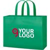 Borsa shopping Margaret in TNT 130g, soffietto, manici corti Personalizzate o neutre