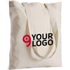 Borsa shopping Darla 100% cotone naturale 38x42cm 220g manici lunghi Personalizzate o neutre